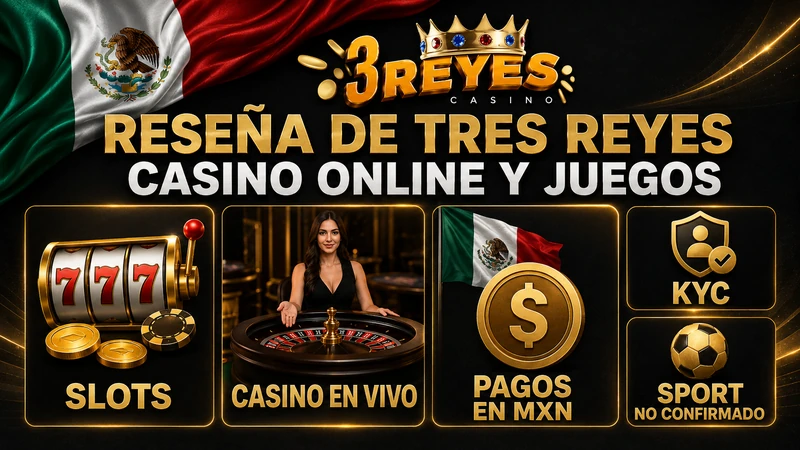 Reseña de juegos online en tres reyes casino México